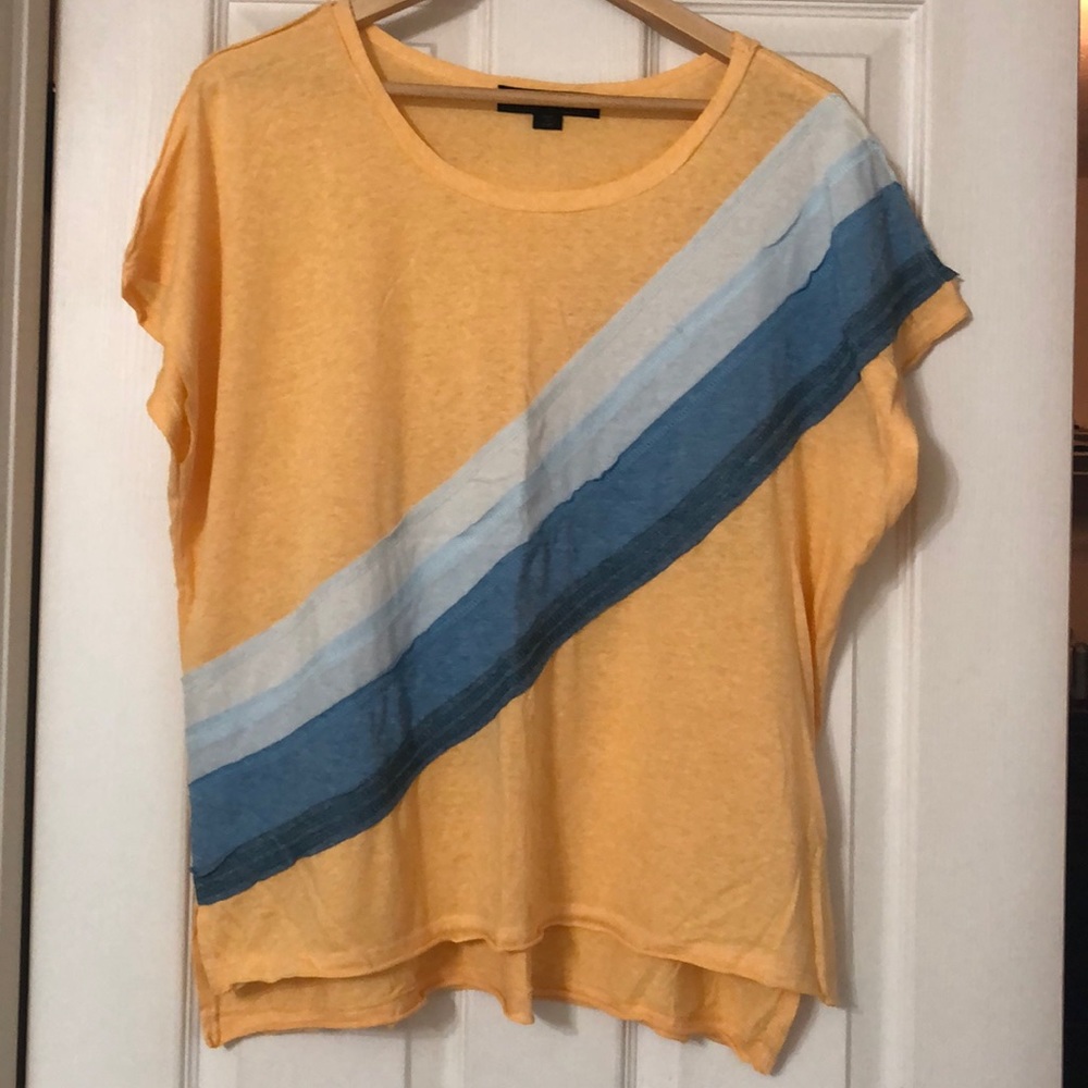 Vanilla Star women’s tee L peach and blue